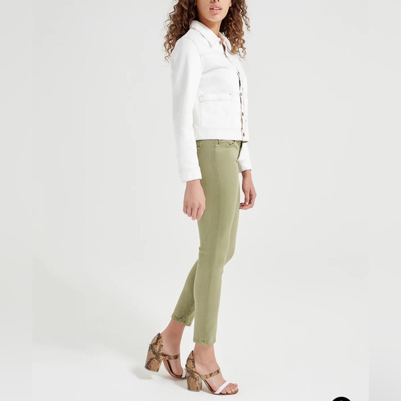 AG Prima Ankle Cigarette Leg Slate Blue Jean Size 32R. 28” Inseam New with tags - Picture 10 of 12